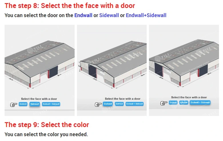 Europe Width (Span) : 24m, Height: 6m, Length: 18-60m, Prefab Light Frame Standard Steel Structure Farm Building / Warehouse with CE